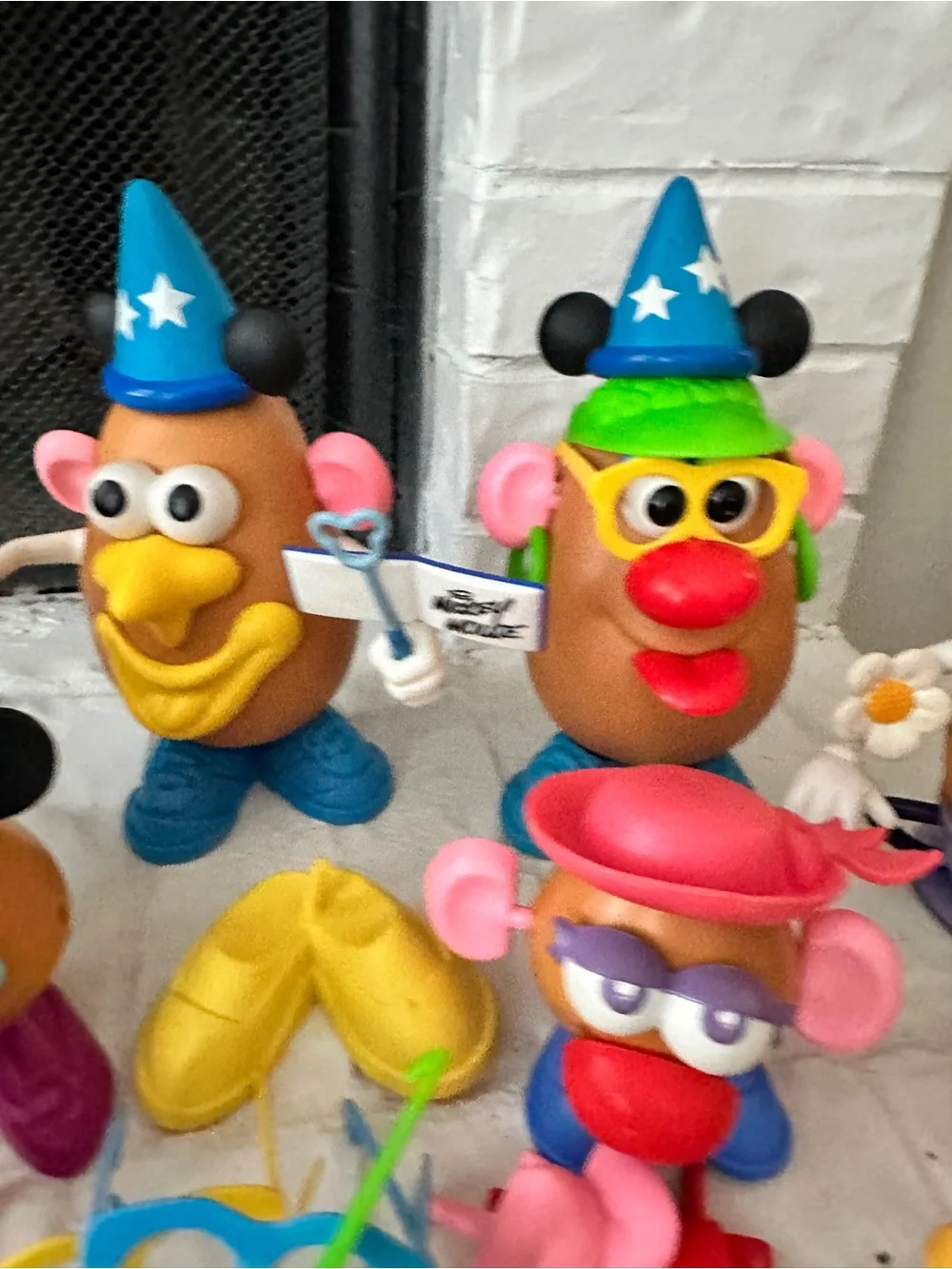 Mr. Mrs. Baby Potato Head Accessories Disney Lot 7 Large 4 Small Mickey Mouse